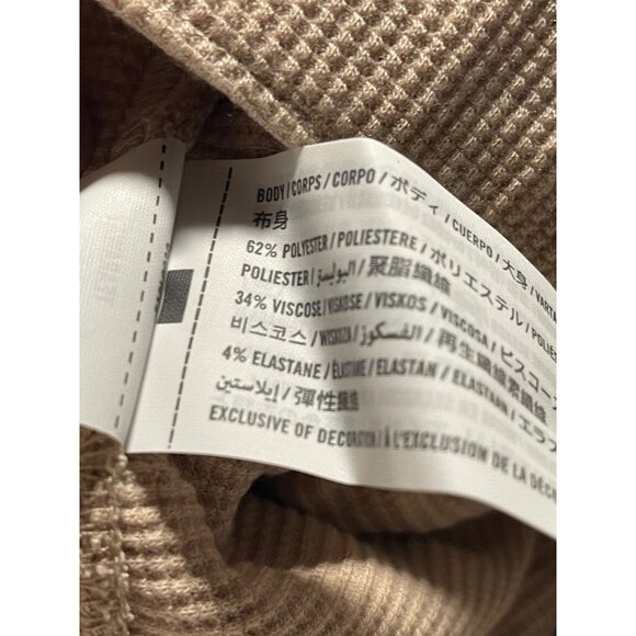 Gilly Hicks Womens Beige Waffle Knit Lounge Pants XXL Stretch Fabric - Picture 9 of 11